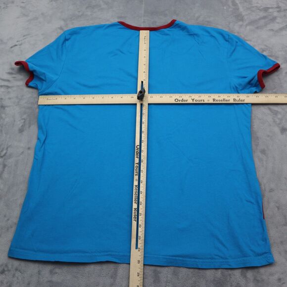 Underoos Marvel Shirt Mens XL Blue Captain America Crew Neck Short Sleeve Tee - Picture 3 of 14